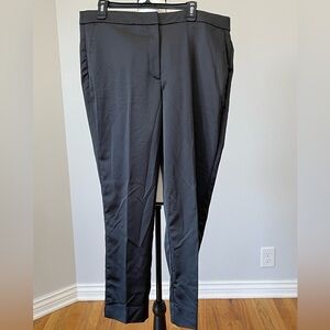 J.Crew Kate Straight Leg Pant in Structured Satin black size 16 Holiday cocktail